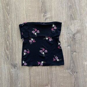 forest fairy mesh floral tube top